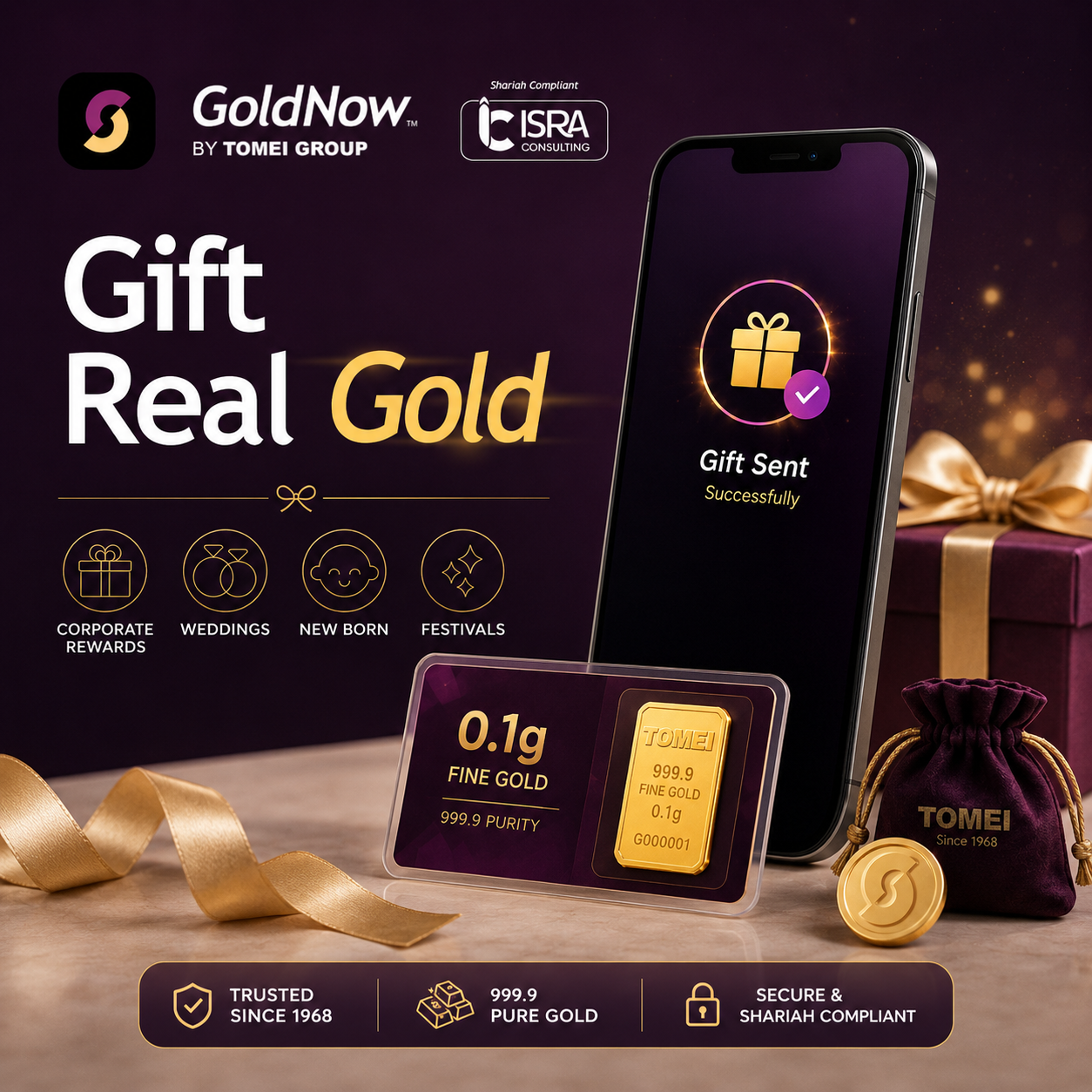 Corporate Rewards Gold Gifting to Your Employee with 999 Pure Gold With GoldNow